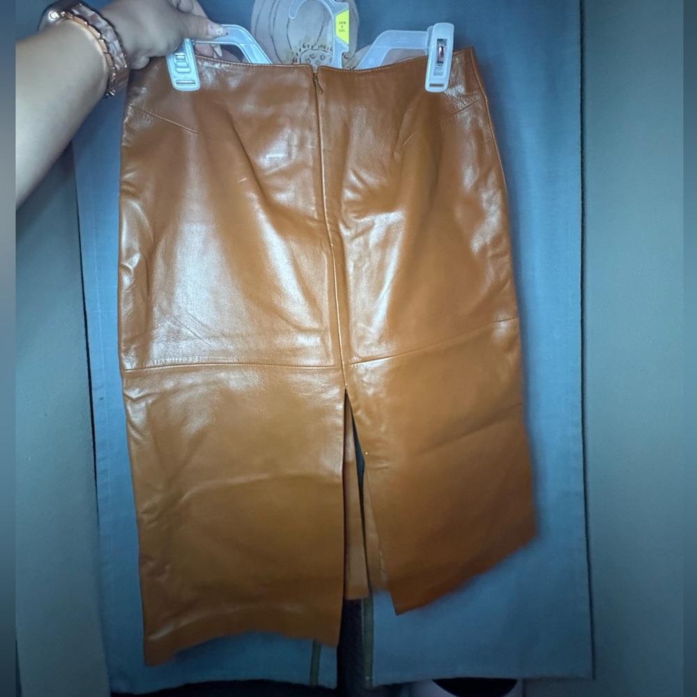 Cache Camel Leather Jacket - Picture 4 of 5